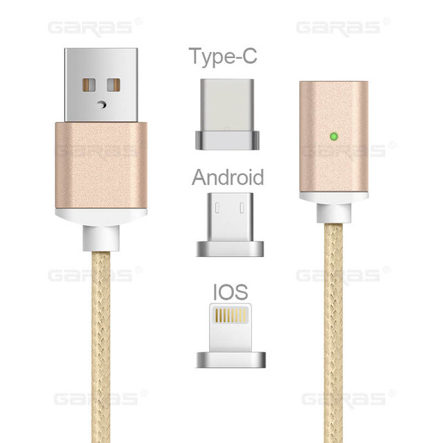 3-in-1 USB Type C/Micro USB/Lightning Cable